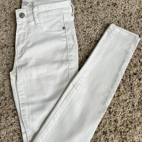Abercrombie & Fitch Denim - Abercrombie & Fitch stretch skinny jean white 00